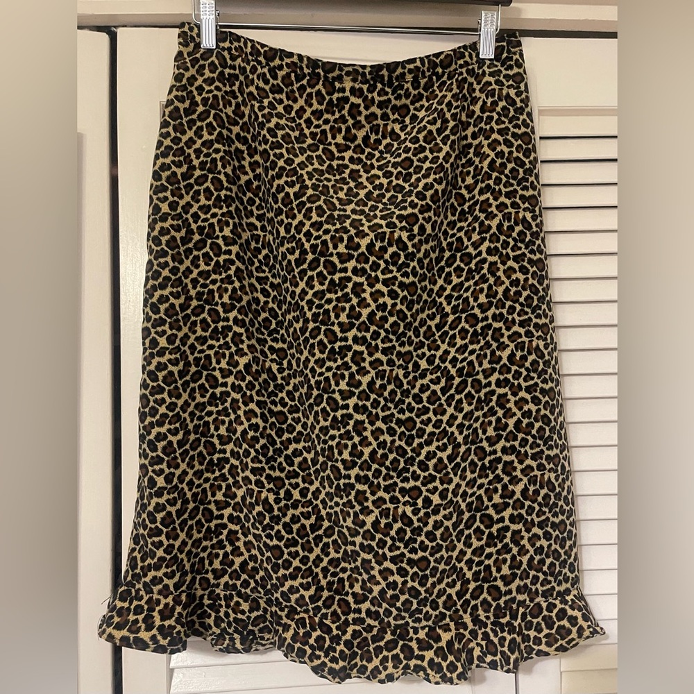 Animal print skirt